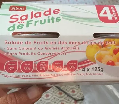 Salade de fruits Sibon 500 g, code 9421019290663