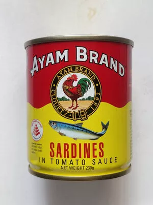 Sardines in tomato sauce Ayam Brand 230 g, code 95500539