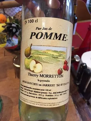 Pur jus de pomme Thierry Morretton , code 9805508002508